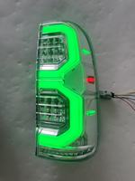 Pour Hilux Vigo 2011 2012 2013 2014 2015 : Nouveau design de feux arrière à LED GR, couleurs rouge, vert, bleu, avec couvercle transparent