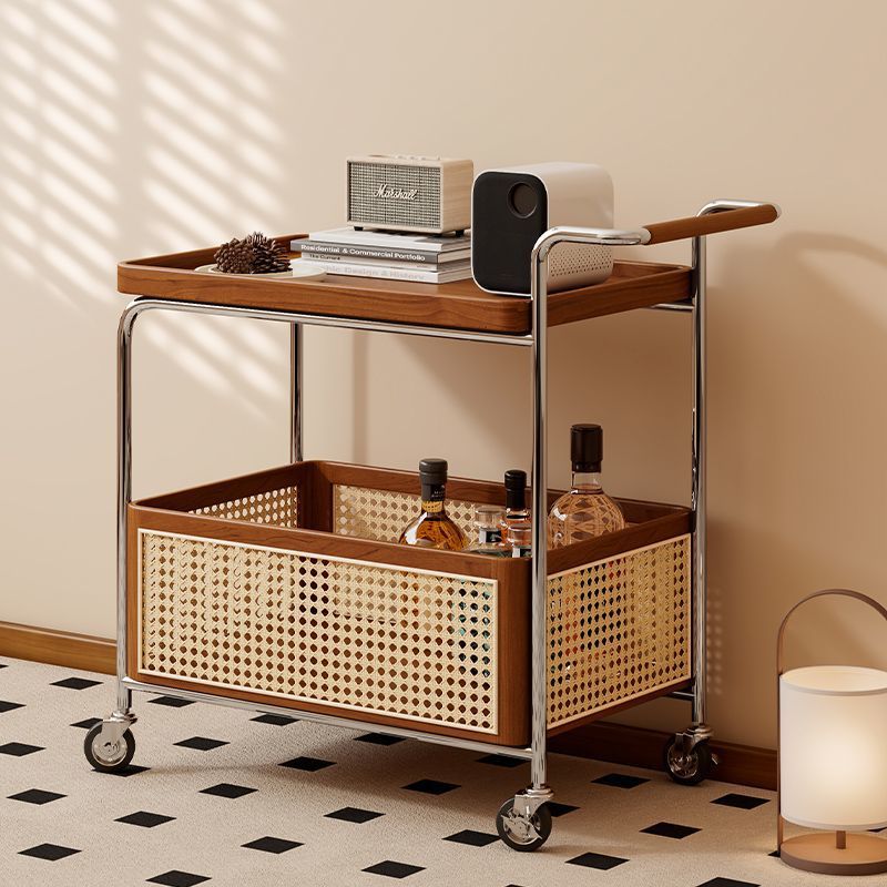 [Bois de noyer] Style rotin, couleur vintage