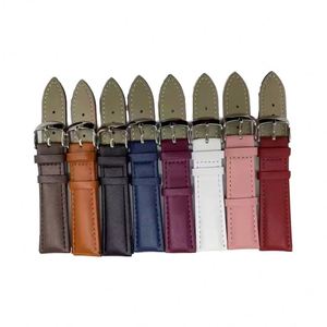 สายนาฬิกาหนังแท้หลากสีขายส่ง รับทำโลโก้ตามสั่ง ขนาด 20 มม. 18 มม. 16 มม.  อะไหล่นาฬิกาสีขาว - Product Image 5