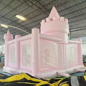 Château gonflable rose clair pour jeux d'enfants - Product Image 5