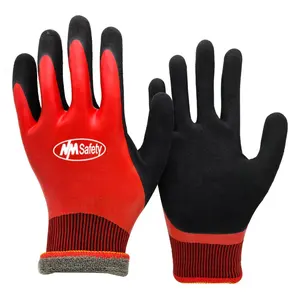 Nm安全保暖定制乳胶手套防水工人手套制造商冬季手手套