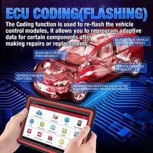 מקצועי השקת 2 ב 1 Obd2 סורק Obd2 12v כדי 24v השקת אבחון כלי X431 Pro3s + hd3 עבור מכוניות ומשאיות - Product Image 3