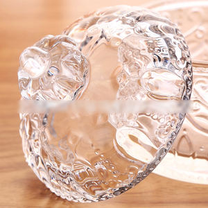 Venta al por Mayor de Recipientes de Vidrio Transparente WHY79 para Almacenamiento de Alimentos con Tapa, Botella con Diseño de Corona - Product Image 6