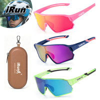 Lunettes de soleil de sport personnalisées IRun pour le baseball, protection UV400, lunettes polarisées pour le cyclisme, la course à pied et la pêche