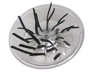 24 Inch Stainless Steel Base and clear Lid Hydroponic Manual Spin Plant Leaf <strong>Bud</strong> Bowl <strong>Trimmer</strong> - Product Image 5