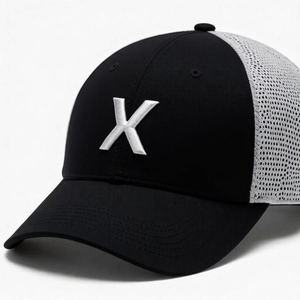 Casquette Trucker en Toile Personnalisée avec Broderie, Visière Courbée, 6 Panneaux, Performance, Réglable, Tendance, pour Activités de Plein Air, Sport, Cyclisme, Plage - Product Image 6