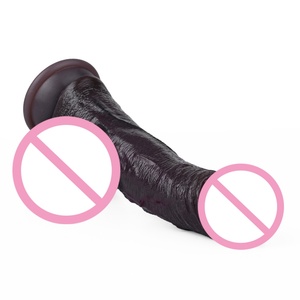 ORALSX Dildo Realista de Silicona Negra de 7 Pulgadas con Bola y Ventosa, Dildo Flexible para Masturbación Femenina, Tapón Anal, Juguete Sexual - Product Image 4