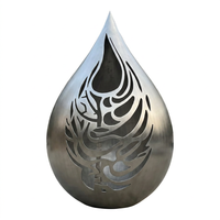 Sculpture Goutte d'Eau Feng Shui en Acier Inoxydable, Statue Moderne Polie en Forme de Larme pour Décoration Extérieure de Jardin, Parc, Place, Hôtel, Centre Commercial