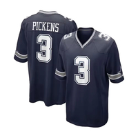 Vente en gros 2026 Dallas 13 Caleb Downs 4 Prescott 88 Lamb 3 # Pickens Lettre brodée 100% polyester respirant à séchage rapide unisexe