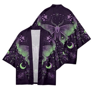 Veste japonaise pratique Haori Anime Papillon, manteau ouvert, voyage, cosplay, événements, hommes femmes, kimono <span class=keywords><strong>japonais</strong></span> traditionnel - Product Image 2
