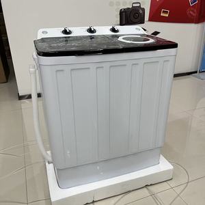Lavadora semiautomática de doble tina de 8 kg, lavadora doméstica pequeña de doble tina de acero inoxidable - Product Image 2