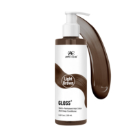 Shampooing Traitant Semi-Permanent GLOSS+ à Marque Blanche, Coloration Capillaire, Soin Profond, 6.8 fl oz, Sans Ammoniaque, Naturel et Herbal