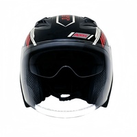 Casque Moto 3/4 Ouvert Style Classique avec Multiples Ouvertures d'Aération pour un Refroidissement Optimal et Fermeture Rapide – Nouveauté Usine