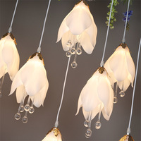 Lampes LED décoratives en acrylique pour mariage, ampoules florales, éclairage de plafond couleur chaude, décoration de salle de mariage, IP54, drapage lumineux Skyline