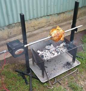 Barbecue en acier inoxydable, rôtissoire pour porc, <span class=keywords><strong>agneau</strong></span>, cochon, portable, cuisine en plein air, barbecue de camping - Product Image 5