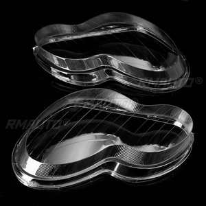 Paire de couvercles de phares transparents pour Mercedes Benz Classe C Berline 2001-2007 W203, lentilles de phare, accessoires de voiture - Product Image 3