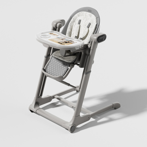 Chaise haute bébé moderne et luxueuse 4 en 1 en plastique, convertible en balançoire, réglable en hauteur, pour salle à manger, chambre à coucher - Product Image 3