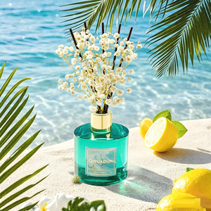 Diffuseur <span class=keywords><strong>de</strong></span> parfum à bâtonnets en rotin naturel, best-seller, écologique, longue durée, parfum Hawaï Melody, 200 ml, senteur boisée chaude et épicée - Product Image 5