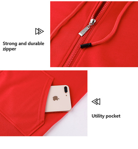 Nouveau design de sweat à capuche zippé pour hommes sweats à capuche avec logo personnalisé pour hommes sweat à capuche zippé - Product Image 6