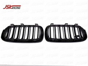 Rejilla delantera de fibra de carbono estilo X5M para <span class=keywords><strong>BMW</strong></span>, modelos F15, <span class=keywords><strong>X5</strong></span>, F85 y X5M, años 2014 a 2018 - Product Image 4