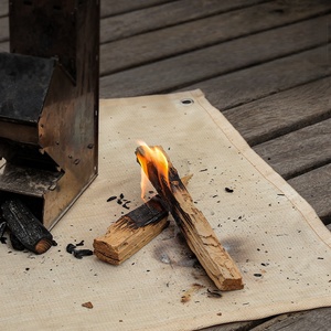 Canvas Fire Starter <b>Mat</b> for Campfire Outdoor Camping All Seasons Use - Product Image 1