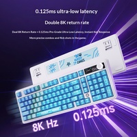Teclado Mecánico Ajazz AK980 V2 Pro 98% Tri-Modo con Interruptores Intercambiables en Caliente, Pantalla TFT de 8K Hz y 10000 mAh para Juegos de PC