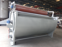 Saringan Drum Putar Logam Tugas Berat Lubang Persegi Pemisahan Kotoran Kasar yang Efisien untuk Filter Cairan Loop Pulper Hidrolik