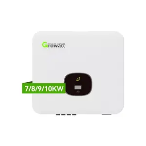 Growattグリッド接続ソーラーインバーター7kw 8kw 9kw 10kw Onduleur Hybride Growatt10kvaハイブリッドインバーター、5年間の保証付き