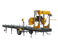 Scie à ruban horizontale ALWI portable 220V 11KW, largeur de travail maximale 1000mm, pour le travail du bois de précision, facile à utiliser