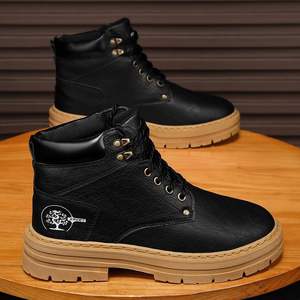 Zapatos de Senderismo Impermeables de Caña Alta para Hombre, Transpirables, de Cuero Genuino - Product Image 4