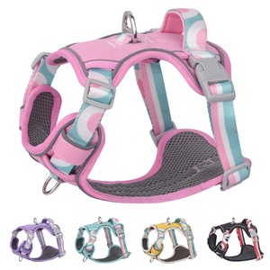 Pettorina Riflettente in Nylon Anti-Riot per <span class=keywords><strong>Cani</strong></span>, Comoda Imbracatura con Guinzaglio per Bulldog Francese, Chihuahua, Carlino, per Passeggiate all'Aperto - Product Image 2