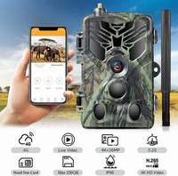 Caméra de chasse HC810PRO 4G avec vision nocturne, CMOS 4K, étanche IP66, 36MP, contrôle par application, diffusion en direct, service cloud gratuit, 8000 mAh