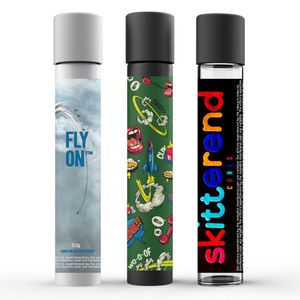 Многофункциональная стеклянная туба для сигар из боросиликатного стекла, 116 мм/120 мм, с защитной крышкой от детей, класса люкс, для предварительной упаковки, с наклейкой - Product Image 1