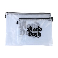 Pochettes de rangement transparentes en PVC à fermeture éclair pour documents, format A4 A5, plusieurs tailles, avec logo OEM ODM, pour papeterie