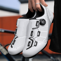 Chaussures de cyclisme respirantes pour route et montagne, avec système de verrouillage rotatif, pour le cyclisme en plein air