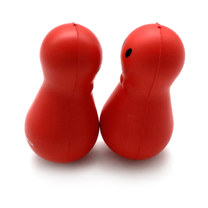 Pallina Antistress Personalizzata in PU Rossa con Logo, Giocattolo Promozionale per Bambini con Magnete - Product Image 4