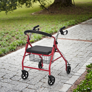 הליכון רפואי מתקפל קל משקל עם גלגלים מפלדה לקשישים, לשימוש בשירותים ובמרפאה - Product Image 5