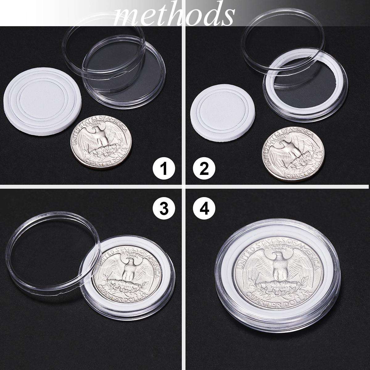 100 2 X 2 Clear Plastic Coin Wallets Storage Envelopes - Foto 3