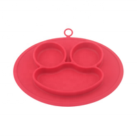 Vaisselle en silicone écologique de 11.5 pouces pour enfants nouveau design classique assiette jetable vaisselle en silicone personnalisable