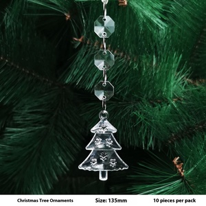 Đồ trang trí Giáng sinh hình bông tuyết, đồ treo cây thông, dây nhựa, khóa thông minh mạ, chất lượng cao, lụa Giáng sinh mềm mại - Product Image 6