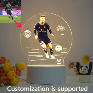 Lámpara LED nocturna de acrílico 3D para niños y parejas, lámpara de ilusión de estrella de punto y foto con patrón personalizado, regalo, venta al por mayor, OEM, logotipo de empresa - Product Image 6