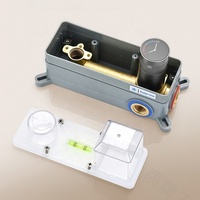 Robinet de lavabo, robinet mélangeur de salle de bain, robinet de lavabo en laiton, montage mural, noyau en céramique dissimulé, robinet de lavabo de salle de bain de luxe