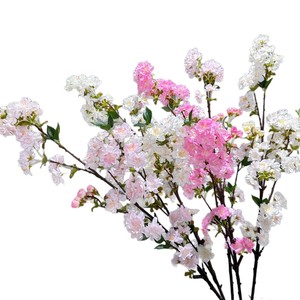 Branches de fleurs de cerisier artificielles Meng Jie, fleurs en soie rose clair pour la décoration de la maison, de l'hôtel et l'aménagement paysager intérieur - Product Image 5