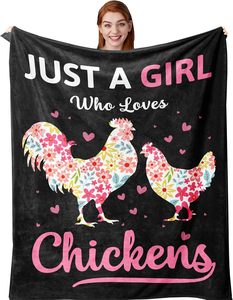 Couverture à thème dinosaure pour fille, 50x60 pouces, avec inscription « Just A Girl Who Loves Dinosaurs », pour anniversaire, Noël, cadeau de vacances - Product Image 4