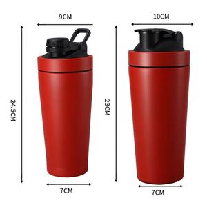 Nueva Taza de Agua de Acero Inoxidable con Escala, Botella de Agua Deportiva Portátil para Exteriores, Vaso para Batidos de Proteínas con Logotipo Personalizado - Product Image 3