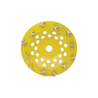 Disque de meulage diamanté de 180 mm à 12 pointes pour meuleuse d'angle, meulage de bord, polissage diamanté, disque de meulage pour béton