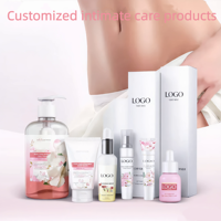 Crème blanchissante intime de luxe personnalisée sous marque privée, gel lavant féminin antibactérien aux herbes naturelles, sûr et facile à utiliser pour le soin.