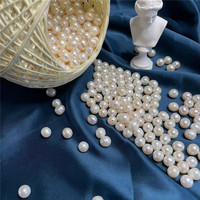 Perles d'eau douce naturelles 2-10mm Grade AAA Marque MAY Perles blanches à fort lustre Perles en vrac Fournitures de fabrication de bijoux DIY Vente en gros