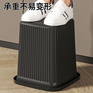 Cubo de Basura para el Hogar, Hotel, Baño - Gran Capacidad, Tapa de Presión, Cesto para Papel, Cubo de Almacenamiento Cuadrado de Plástico - Product Image 3