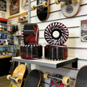 Ruedas de Skateboard Profesionales y Duraderas Estilo Shox, Alto Rebote, Madera, 52mm, 102A, Rodamientos ABEC-7, para Calle - Product Image 4